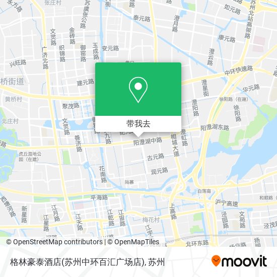 格林豪泰酒店(苏州中环百汇广场店)地图