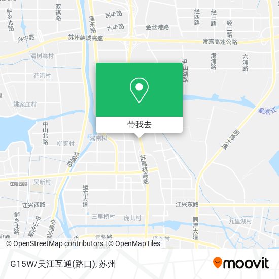 G15W/吴江互通(路口)地图