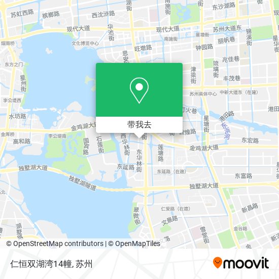 仁恒双湖湾14幢地图