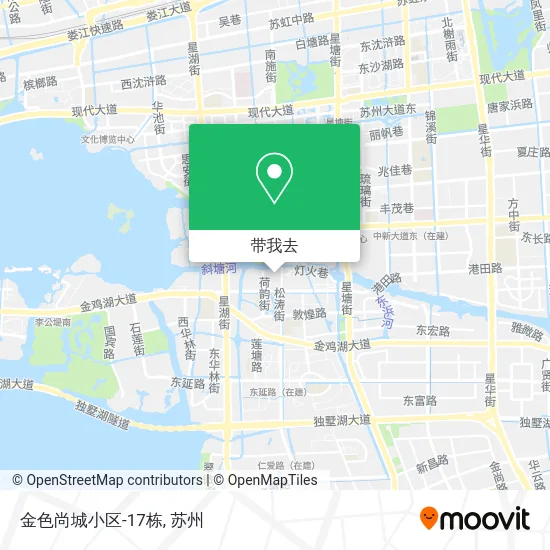 金色尚城小区-17栋地图