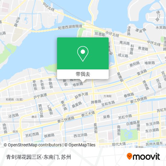 青剑湖花园三区-东南门地图