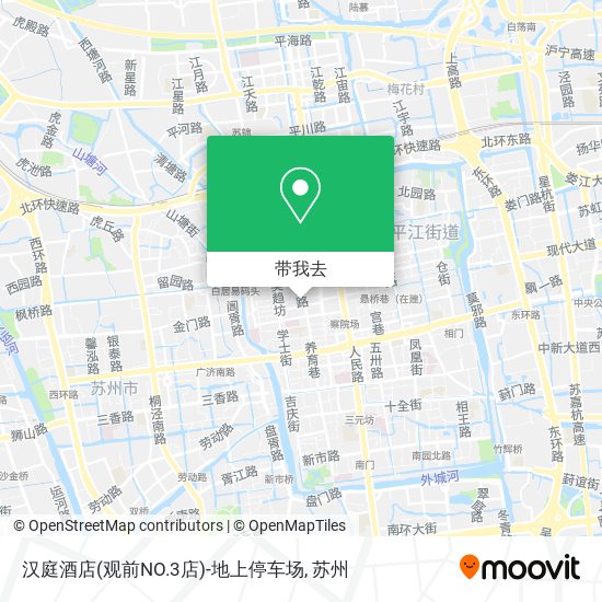 汉庭酒店(观前NO.3店)-地上停车场地图
