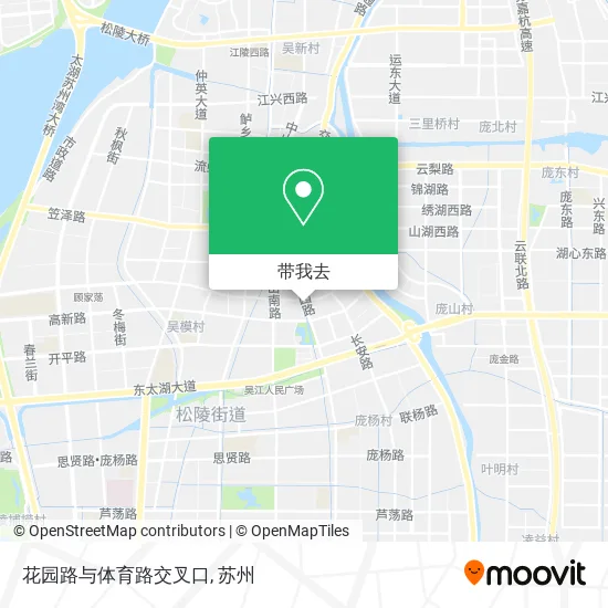 花园路与体育路交叉口地图