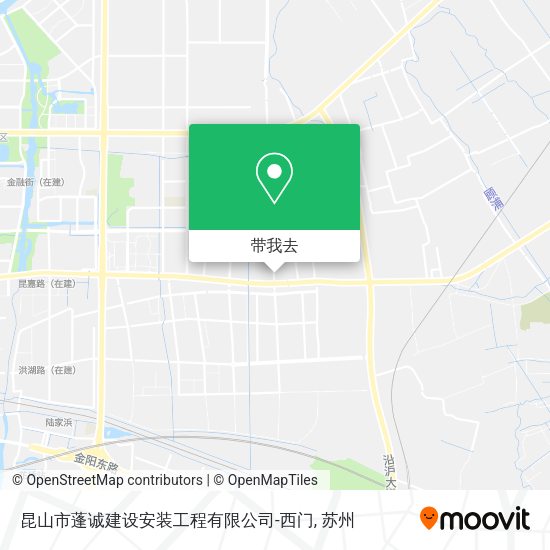 昆山市蓬诚建设安装工程有限公司-西门地图