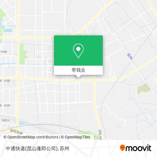 中通快递(昆山蓬郎公司)地图