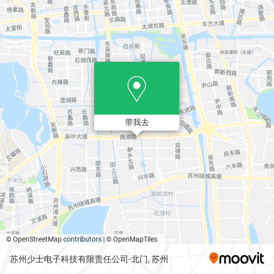 苏州少士电子科技有限责任公司-北门地图