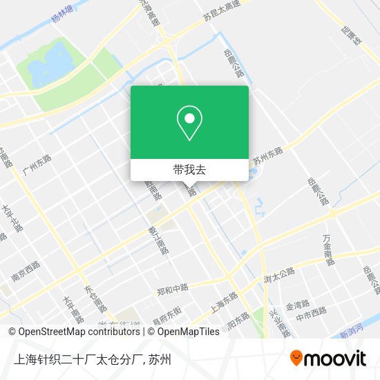 上海针织二十厂太仓分厂地图