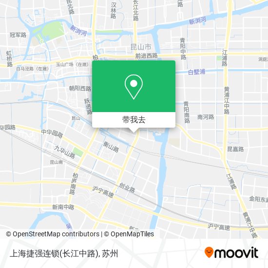 上海捷强连锁(长江中路)地图