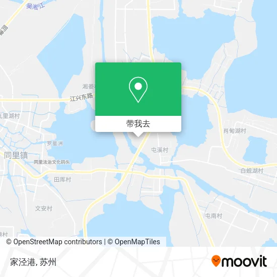 家泾港地图