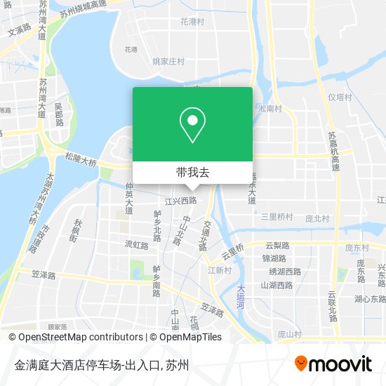 金满庭大酒店停车场-出入口地图