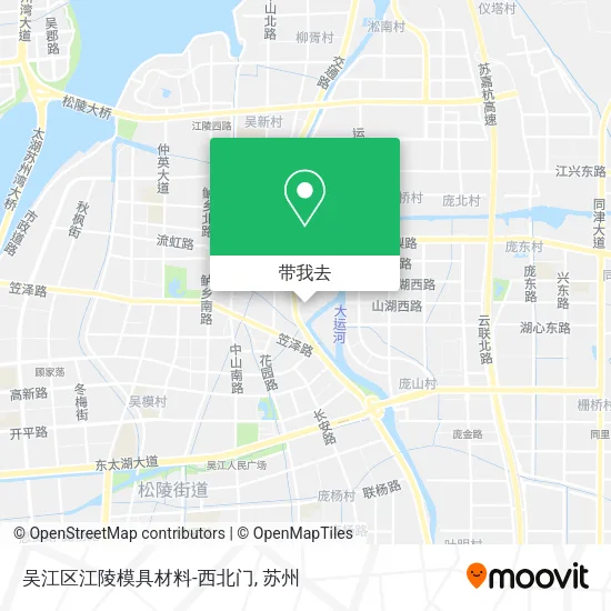 吴江区江陵模具材料-西北门地图
