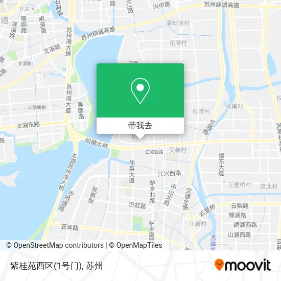 紫桂苑西区(1号门)地图