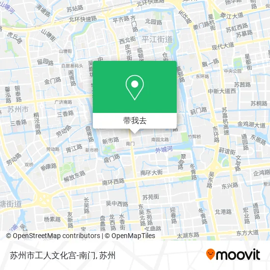 苏州市工人文化宫-南门地图