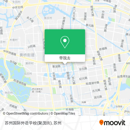 苏州国际外语学校(聚茂街)地图