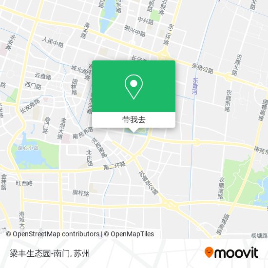 梁丰生态园-南门地图