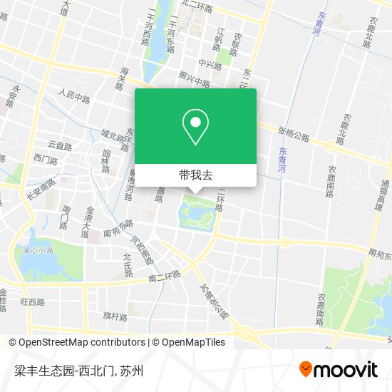 梁丰生态园-西北门地图