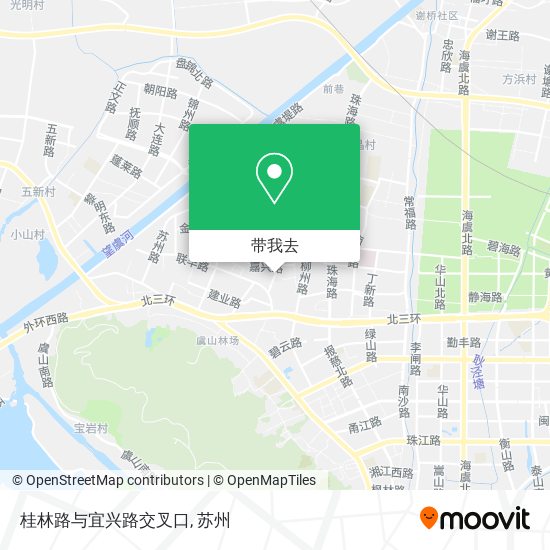 桂林路与宜兴路交叉口地图