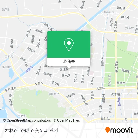 桂林路与深圳路交叉口地图