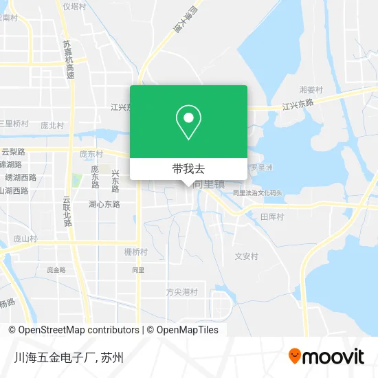 川海五金电子厂地图