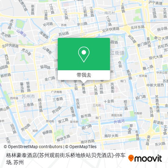 格林豪泰酒店(苏州观前街乐桥地铁站贝壳酒店)-停车场地图