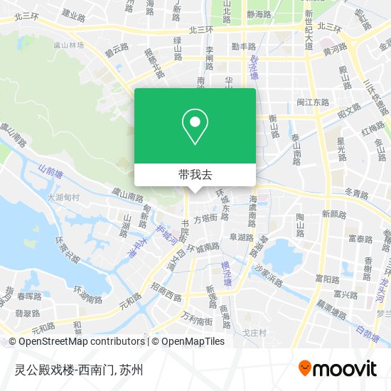 灵公殿戏楼-西南门地图