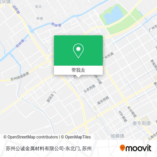 苏州公诚金属材料有限公司-东北门地图