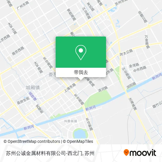 苏州公诚金属材料有限公司-西北门地图