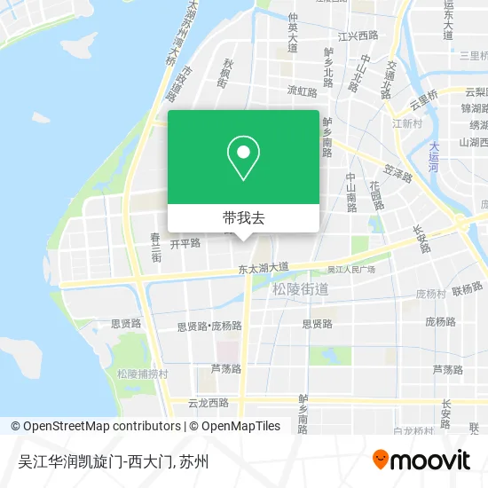 吴江华润凯旋门-西大门地图