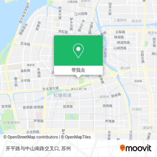 开平路与中山南路交叉口地图