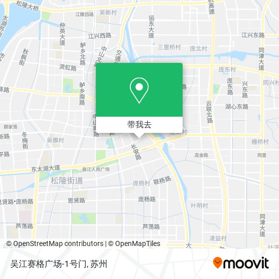 吴江赛格广场-1号门地图