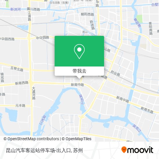 昆山汽车客运站停车场-出入口地图