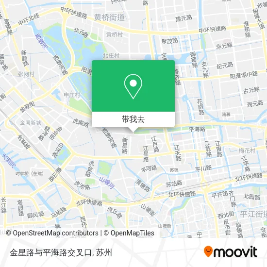 金星路与平海路交叉口地图