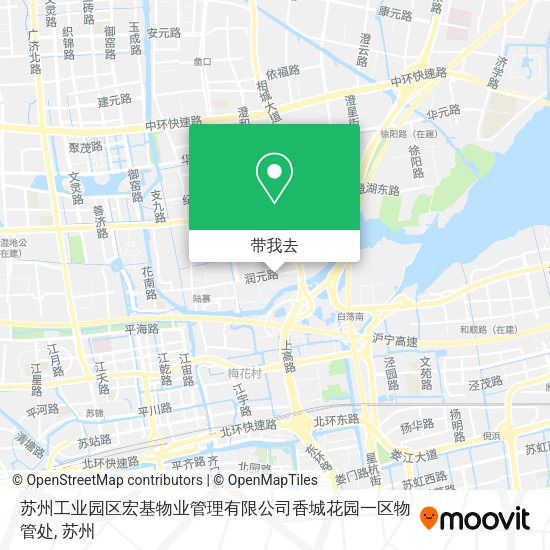 苏州工业园区宏基物业管理有限公司香城花园一区物管处地图