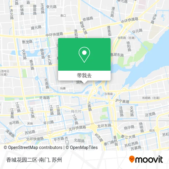 香城花园二区-南门地图
