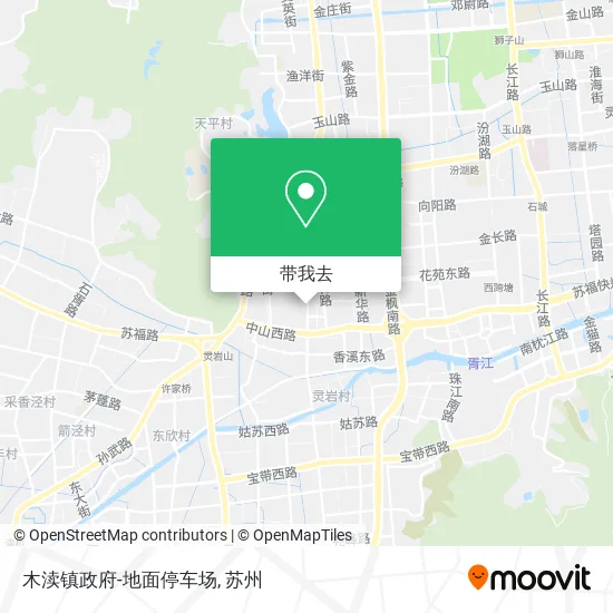 木渎镇政府-地面停车场地图
