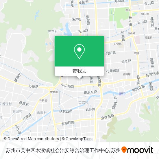 苏州市吴中区木渎镇社会治安综合治理工作中心地图