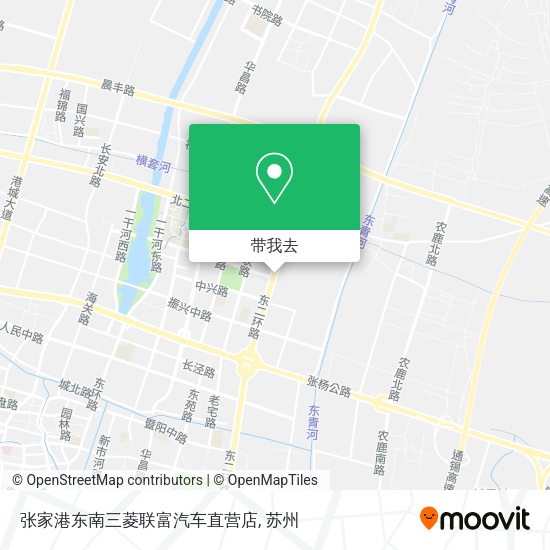 张家港东南三菱联富汽车直营店地图