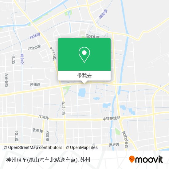 神州租车(昆山汽车北站送车点)地图