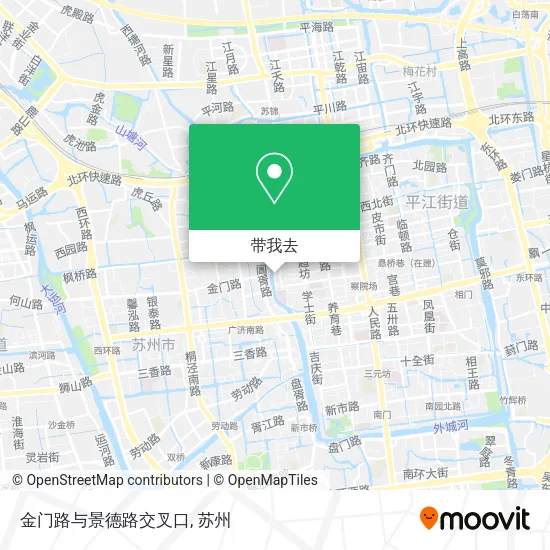 金门路与景德路交叉口地图