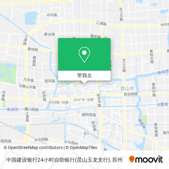 中国建设银行24小时自助银行(昆山玉龙支行)地图