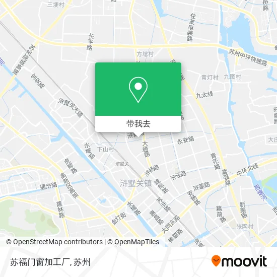 苏福门窗加工厂地图