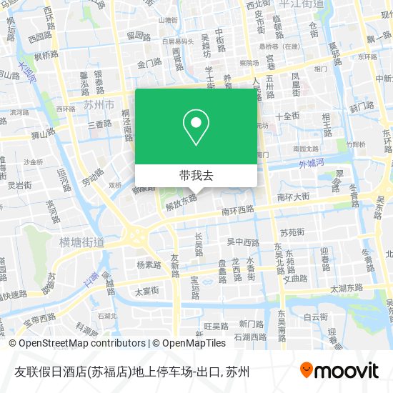 友联假日酒店(苏福店)地上停车场-出口地图