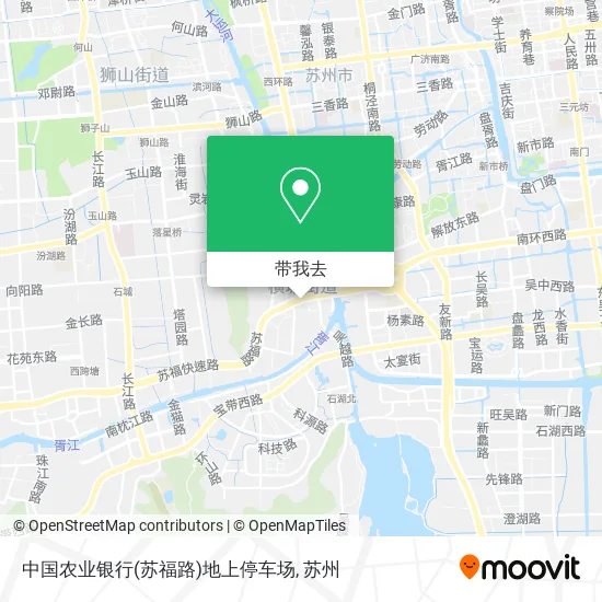 中国农业银行(苏福路)地上停车场地图