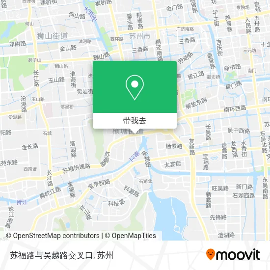 苏福路与吴越路交叉口地图
