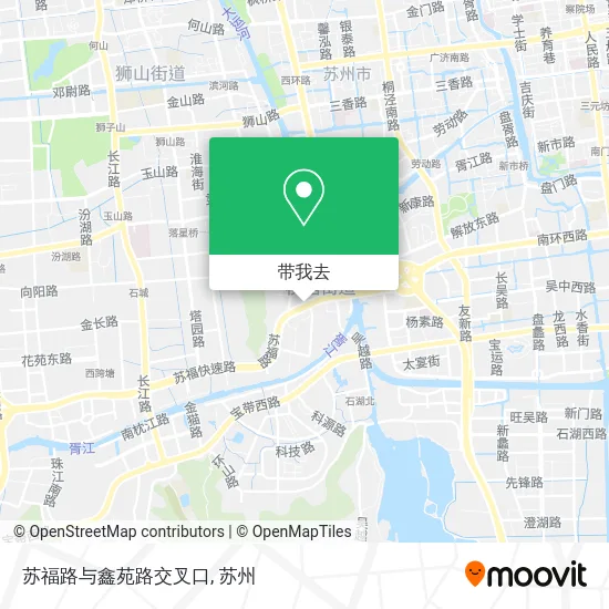 苏福路与鑫苑路交叉口地图