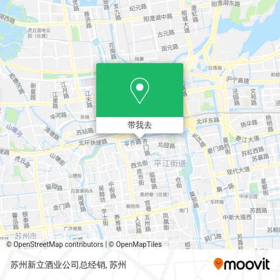苏州新立酒业公司总经销地图