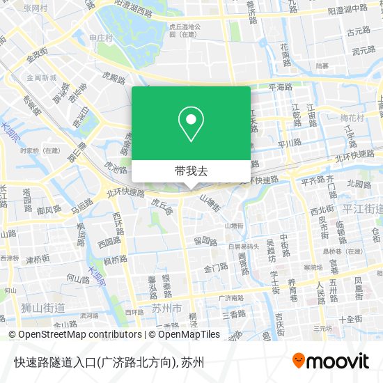 快速路隧道入口(广济路北方向)地图