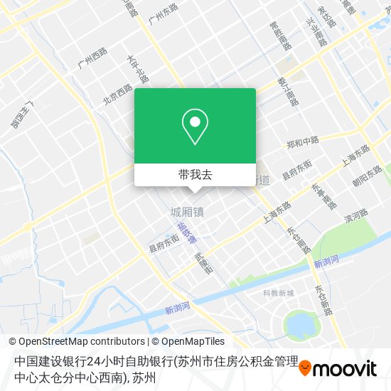 中国建设银行24小时自助银行(苏州市住房公积金管理中心太仓分中心西南)地图