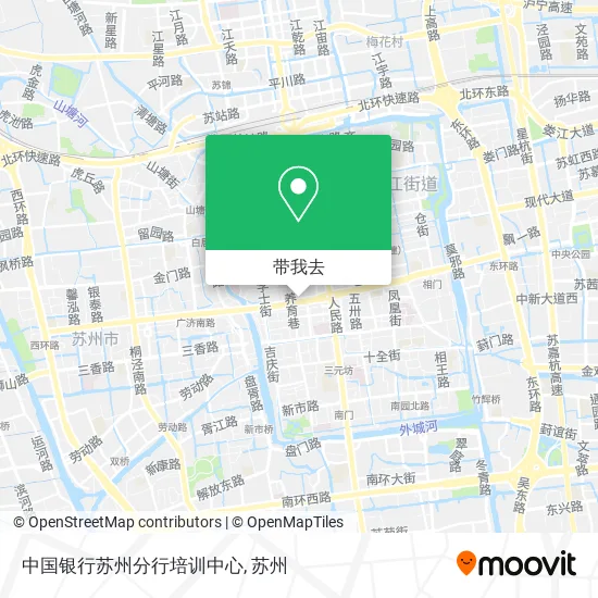 中国银行苏州分行培训中心地图