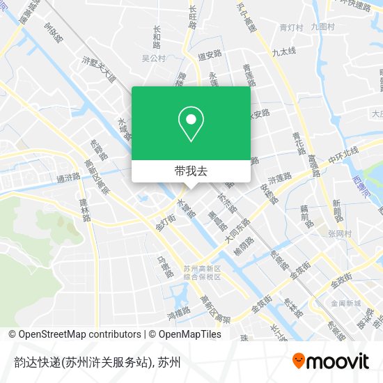 韵达快递(苏州浒关服务站)地图